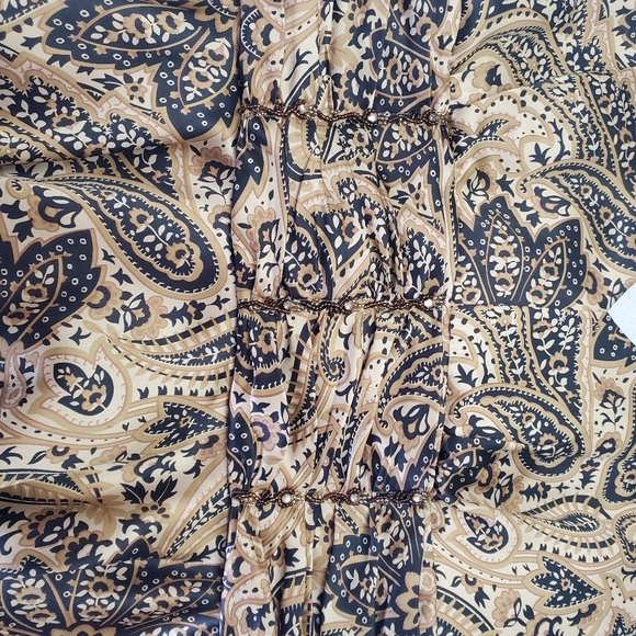 Spenser Evening peplum 100% silk top size 12 - Picture 2 of 7